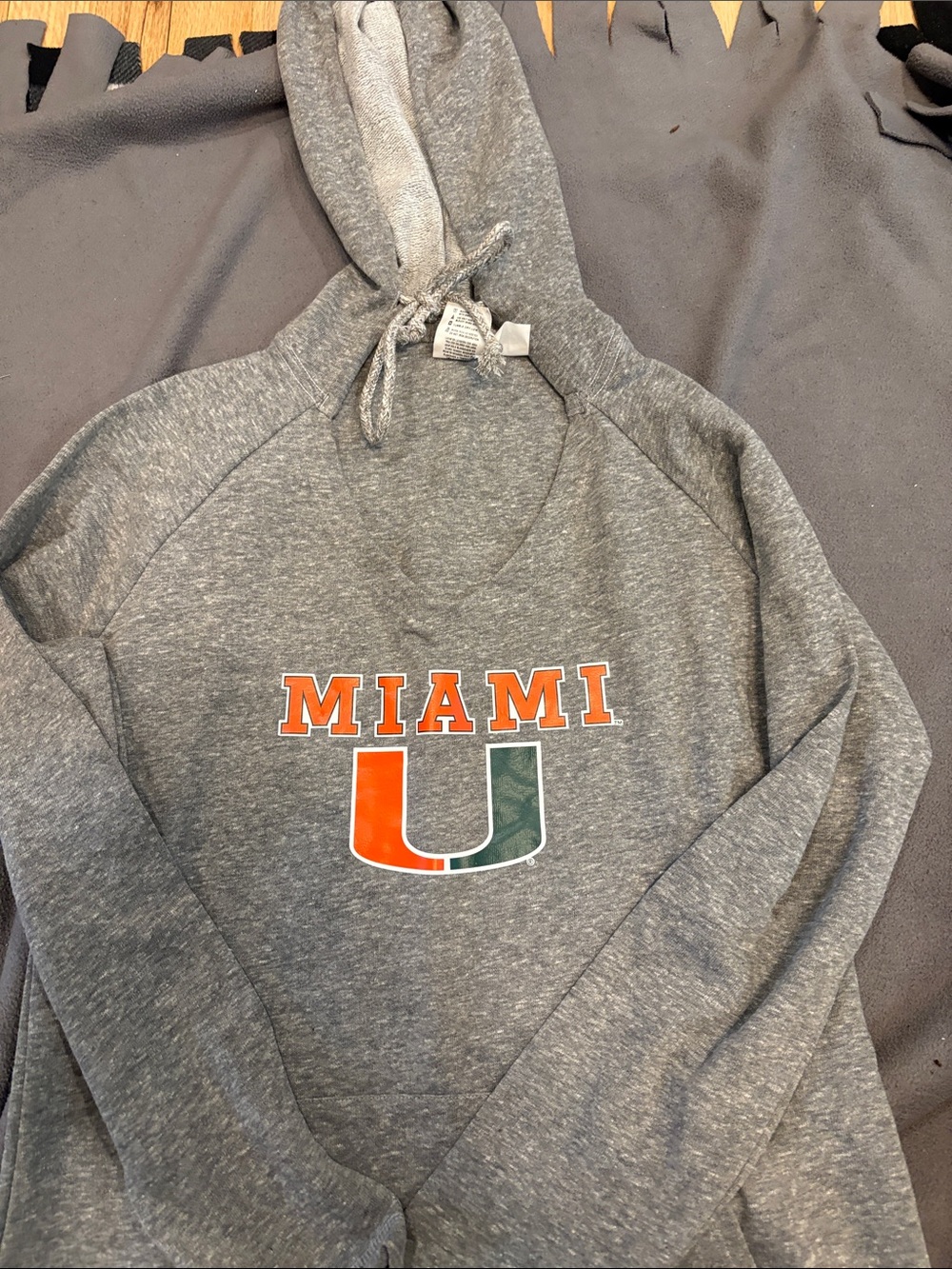 Miami Grey Hooded Sweatshirt
